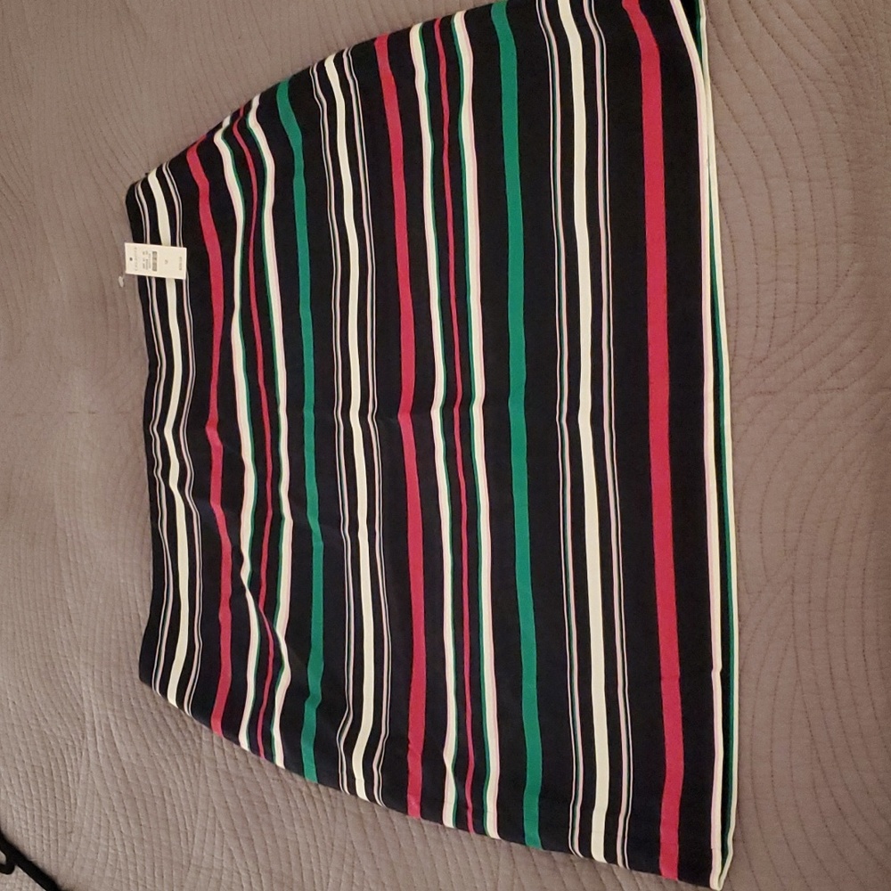 A-Line Striped Skirt
